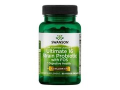 Ultimate 16 Strain Probiotic + Fos 60 Capsule, Swanson